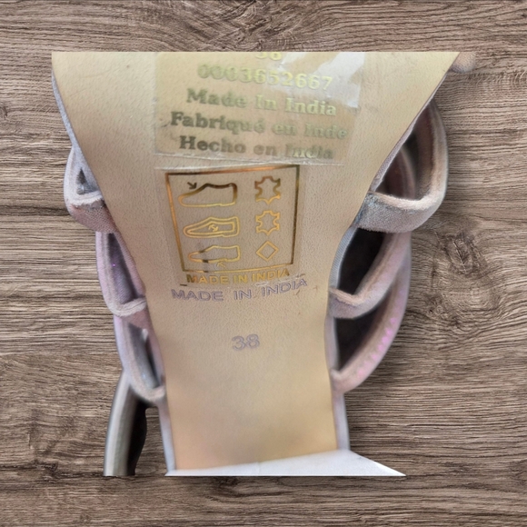 Free People Collette Rainbow Cinched Heel Shoes Size 6 5 - Picture 6 of 7